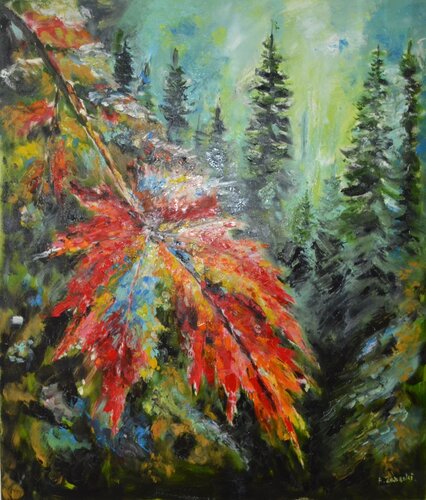 The Last Glow of Autumn de ARTUR ZALESKI, Pintura a la venta en Singulart