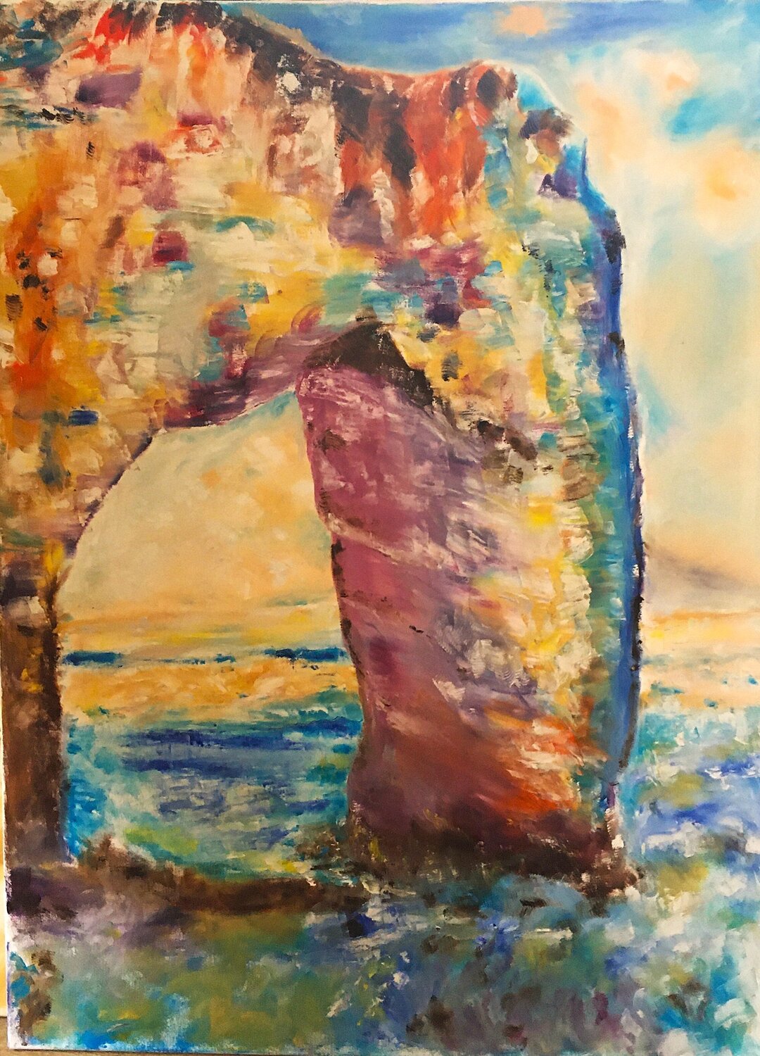Coastal Gate ARTUR ZALESKI Peinture originale à vendre