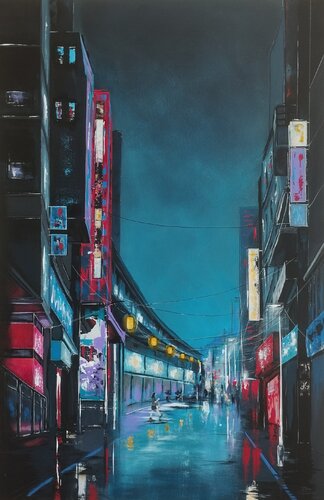 Inspiration japonaise de Françoise Schmidt, Pintura a la venta en Singulart