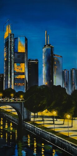 Nuit bleue by Françoise Schmidt, 絵画 for Sale on Singulart