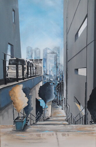 Séoul 1 de Françoise Schmidt, Pintura a la venta en Singulart