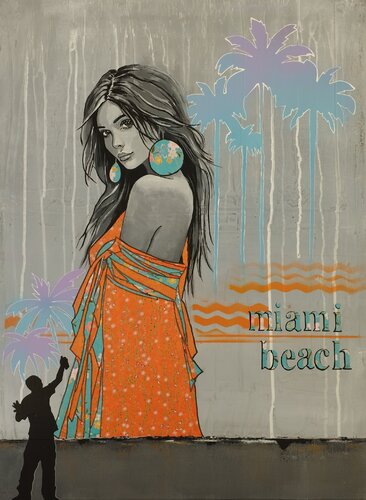 Miami Beach de Françoise Schmidt, Pintura a la venta en Singulart