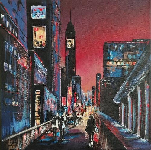 Rainy days 3 di Françoise Schmidt, Pittura in vendita su Singulart