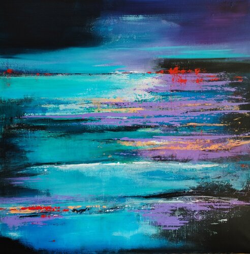 Des nuits et des reflets by Françoise Schmidt, Painting for Sale on Singulart