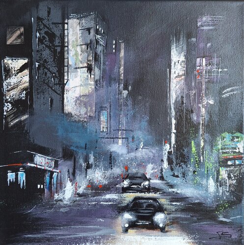 Rainy days 4 von Françoise Schmidt, Malerei kaufen auf Singulart