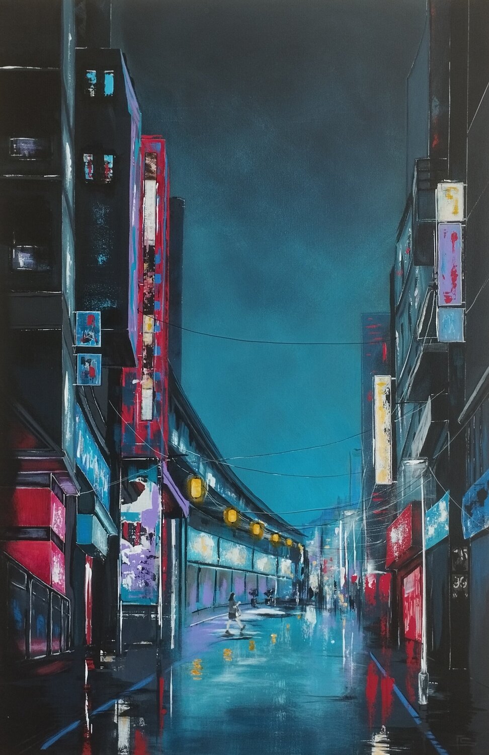 Inspiration japonaise Françoise Schmidt Pintura original en venta