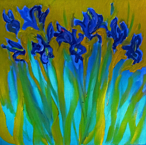 Irises de Natalia Fedorova, Pintura a la venta en Singulart
