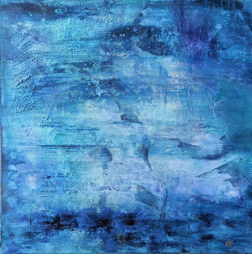 Pescatori osservano la danza notturna dei delfini di Marusya Boycheva, Pittura in vendita su Singulart