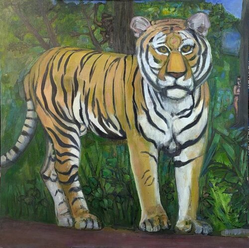 Here Kitty van richard odabashian, Schilderij te koop op Singulart