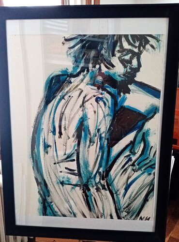 jeune homme pensif by Nicole Halgrain, Painting for Sale on Singulart