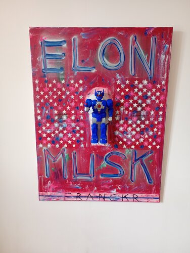 Elon Musk van Franck Rivoal, Schilderij te koop op Singulart
