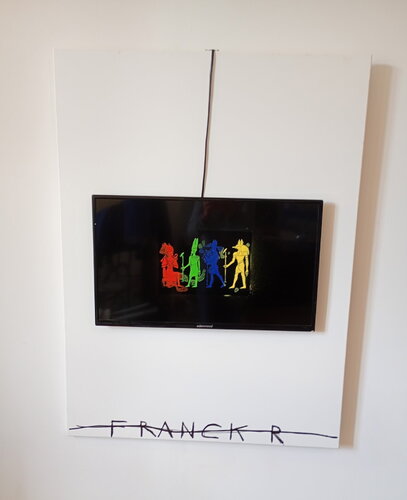Le Pharaon Amon-Re Horus Anubis par Franck Rivoal, Peinture en vente sur Singulart