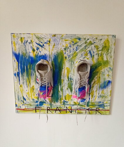Chaussure de l’Artiste Franck R adidas by Franck Rivoal, Painting for Sale on Singulart