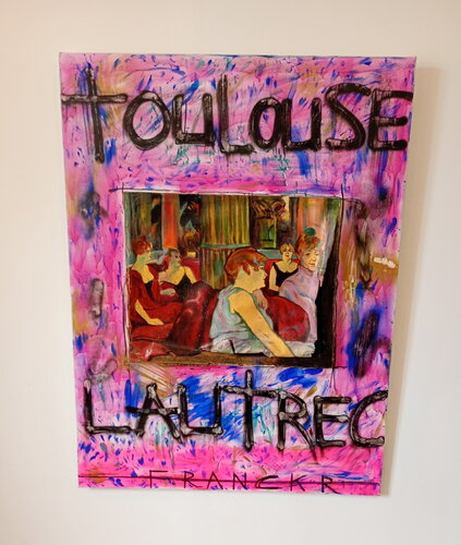 Toulouse Lautrec “La déchirure du Temps qui s’écoule” par Franck Rivoal, Peinture en vente sur Singulart