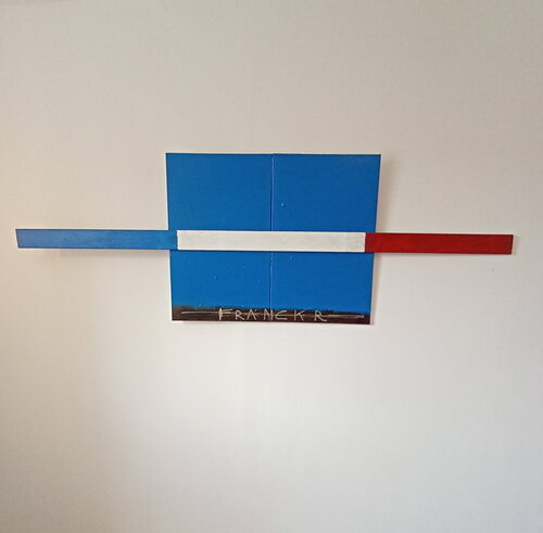 Le drapeau Français van Franck Rivoal, Schilderij te koop op Singulart
