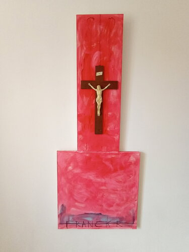 La crucifixion von Franck Rivoal, Malerei kaufen auf Singulart