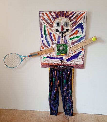 Le joueur de tennis van Franck Rivoal, Schilderij te koop op Singulart