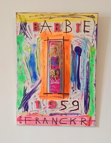 La poupée Barbie di Franck Rivoal, Pittura in vendita su Singulart
