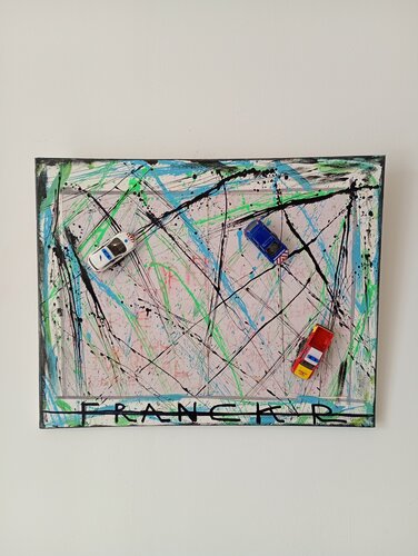 Jackson Pollock, la circulation en ville by Franck Rivoal, Painting for Sale on Singulart