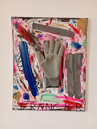 La main gantée by Franck Rivoal, Painting for Sale on Singulart