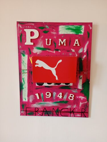 Puma 1948 " La boite de chaussures " de Franck Rivoal, Pintura a la venta en Singulart
