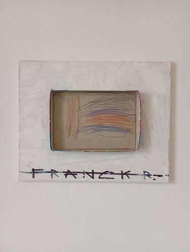 Le couvercle de la boite de puzzle " Raiponce " de Franck Rivoal, Pintura a la venta en Singulart