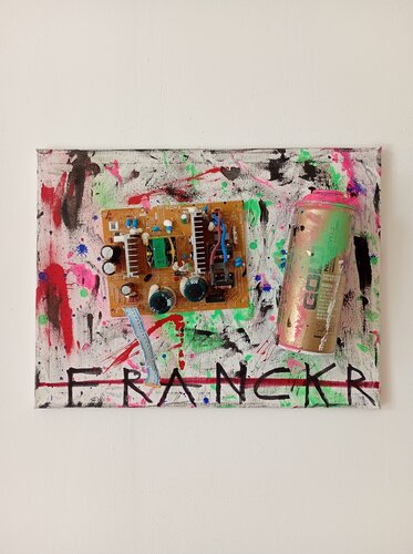 " Last  Signal " by Franck Rivoal, Painting for Sale on Singulart