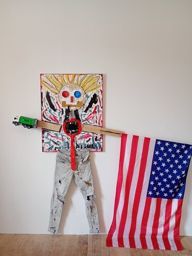 " Donald.J Trump durant la campagne présidentielle 2024 " by Franck Rivoal, Painting for Sale on Singulart