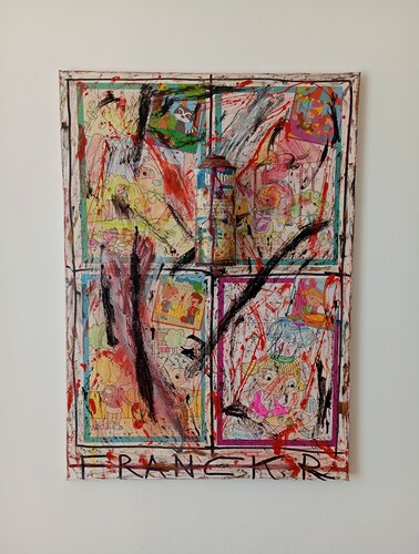 Coloriage de l'enfance by Franck Rivoal, Painting for Sale on Singulart