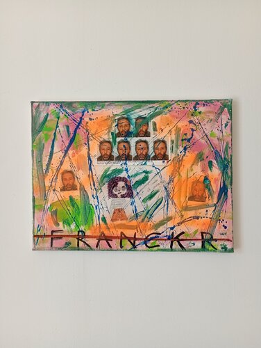 Autoportrait de l'artiste Francais Franck R by Franck Rivoal, Painting for Sale on Singulart