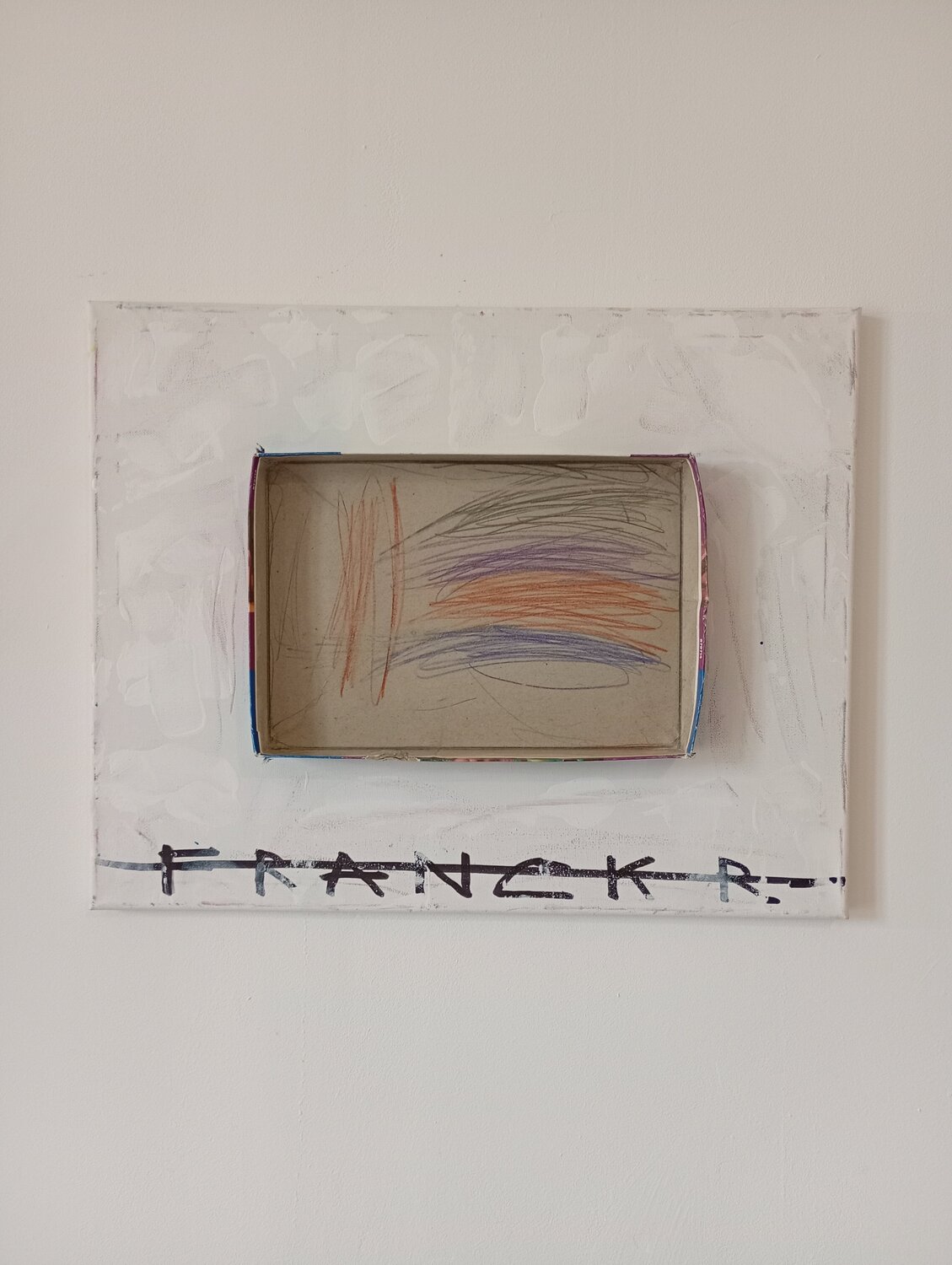 Le couvercle de la boite de puzzle " Raiponce " Franck Rivoal Origineel schilderij te koop