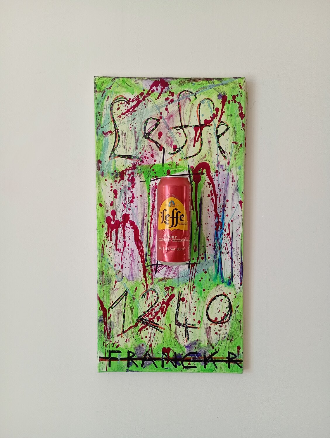 " La Leffe Ruby Française " Franck Rivoal Original painting for sale