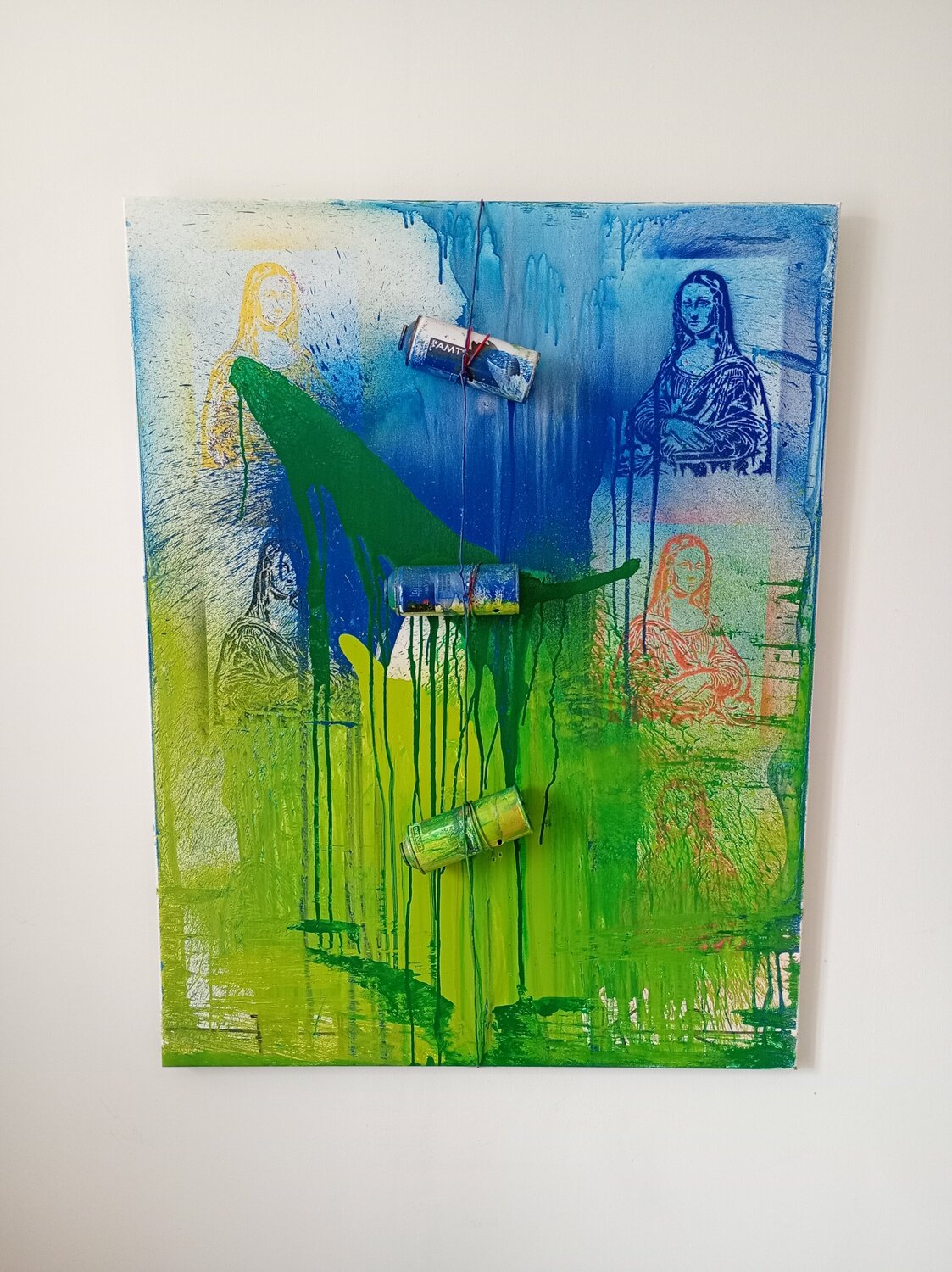 Les Échos de Mona Lisa Franck Rivoal Original painting for sale