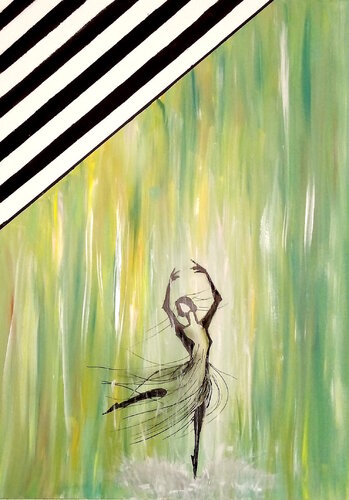 UMANI O BALLERINI par Steann Artist, Peinture en vente sur Singulart