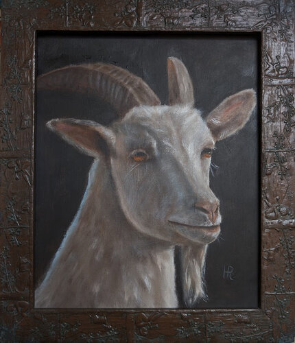 Ziegenbock van Hanna Remestvenska, Schilderij te koop op Singulart