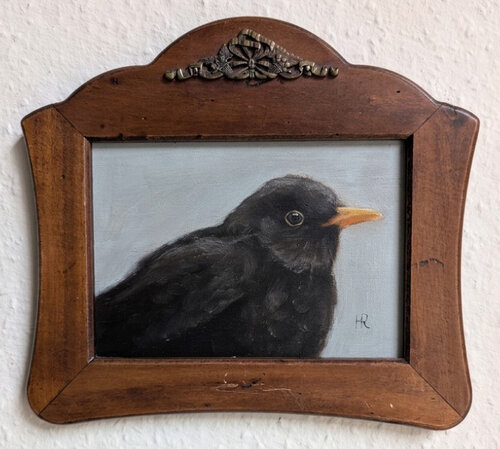 Die Amsel di Hanna Remestvenska, Pittura in vendita su Singulart