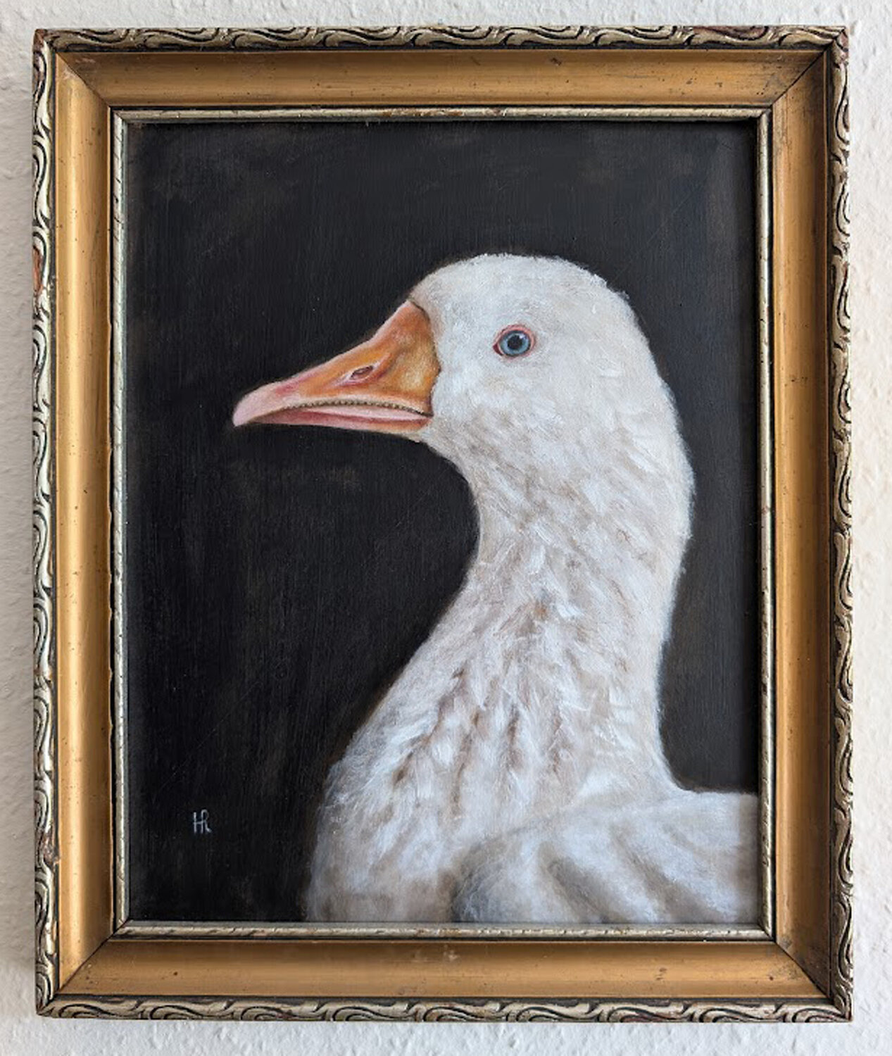 Die Weihnachtsgans Auguste Hanna Remestvenska Origineel schilderij te koop