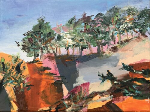 Les roches de l'Estérel 2 by Christelle Veron Cherbonnier, Painting for Sale on Singulart