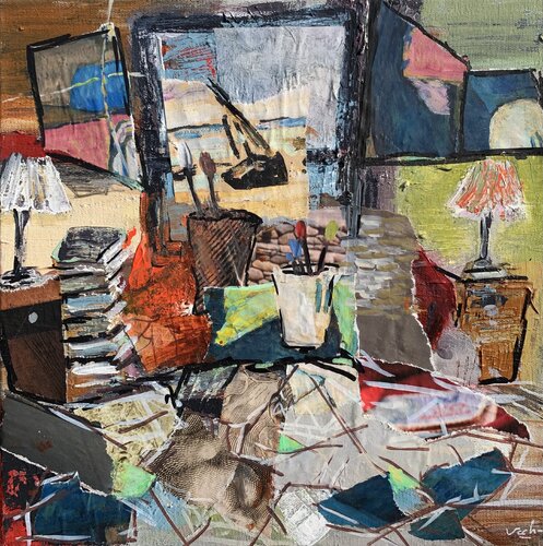 Qu'importe le décor by Christelle Veron Cherbonnier, Painting for Sale on Singulart