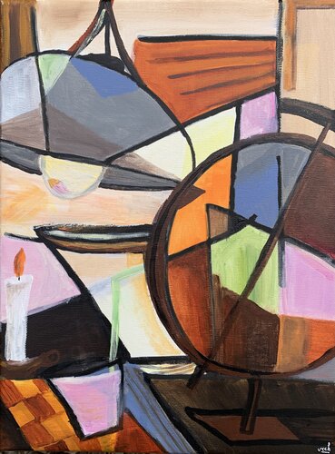 Le cercle des jours by Christelle Veron Cherbonnier, Painting for Sale on Singulart