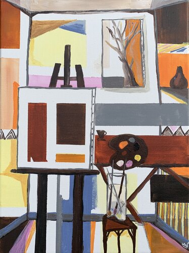 Là où tout a commencé by Christelle Veron Cherbonnier, Painting for Sale on Singulart