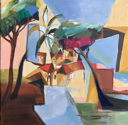 Traverser les miroirs by Christelle Veron Cherbonnier, Painting for Sale on Singulart