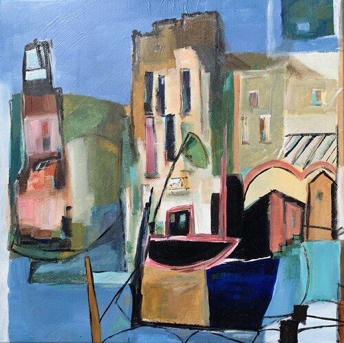 Etre d'ici ou de là-bas par Christelle Veron Cherbonnier, Peinture en vente sur Singulart