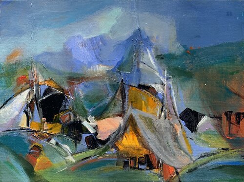 Camp de base de Christelle Veron Cherbonnier, Pintura a la venta en Singulart
