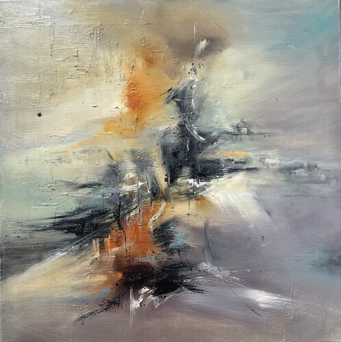 La pagode du lac de Christelle Veron Cherbonnier, Pintura a la venta en Singulart