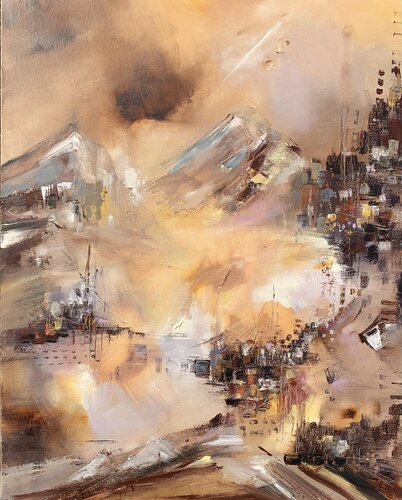 Le sentier de randonnée de Christelle Veron Cherbonnier, Pintura a la venta en Singulart