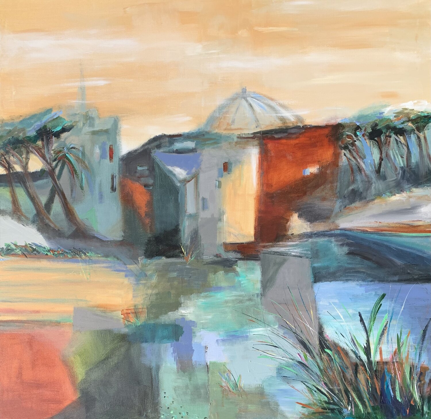 Rivage de paix Christelle Veron Cherbonnier Original painting for sale