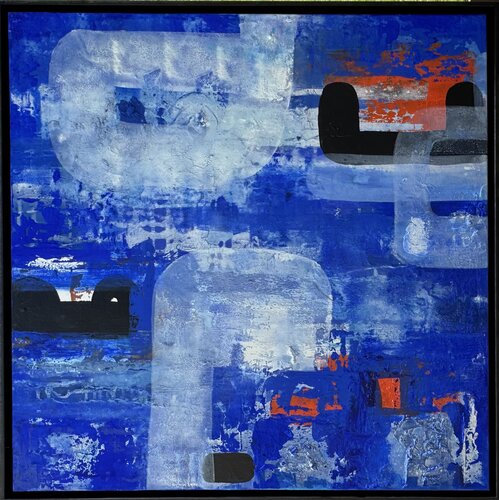 Blue wonder by Sabine Leclercq Haanaes, Painting for Sale on Singulart
