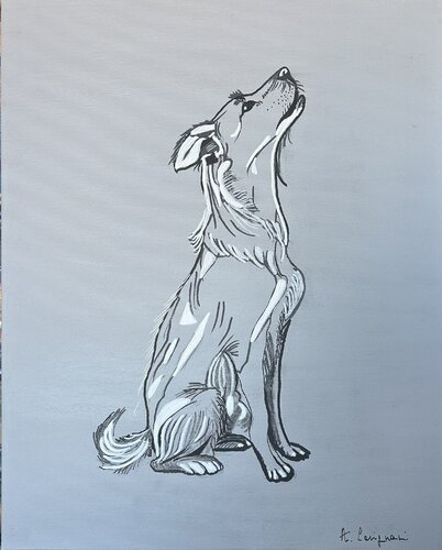 Cane di cristallo de Anna Carignani, Pintura a la venta en Singulart