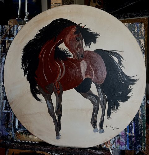 Fuoco selvaggio de Anna Carignani, Pintura a la venta en Singulart